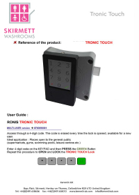Skirmett Tronic Touch Lock
